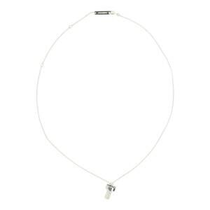 NEW AMBUSH women's bolt charm necklace in silver